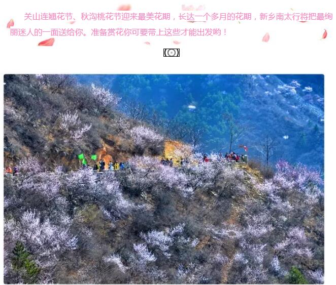 3月底这里已经花开成海！别拦我，我要去了！