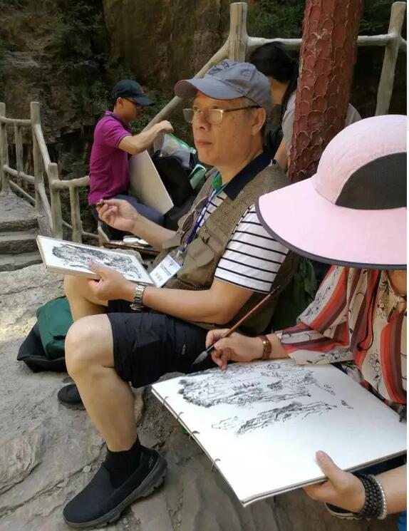 广东中国画写生创作高研名师班走进新乡南太行