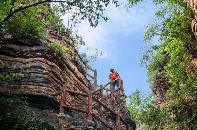 森呼吸、享清凉，我在晴空万里的新乡南太行等你~