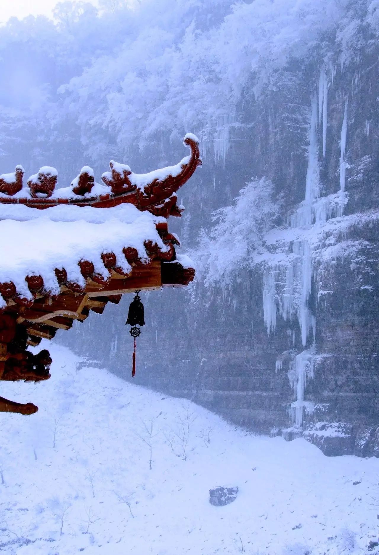 不过是下了一场雪，这里竟然变成童话般的世界......