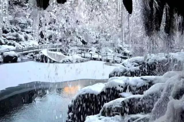 天已晴，雪未化，快来新乡南太行赏美景吧！