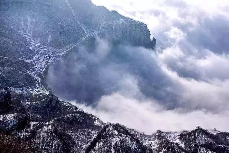 天已晴，雪未化，快来新乡南太行赏美景吧！