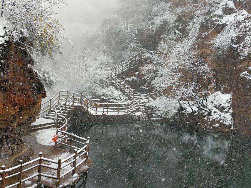 最美人间四月天，万仙山邂逅桃花雪，惊艳了整个春天！