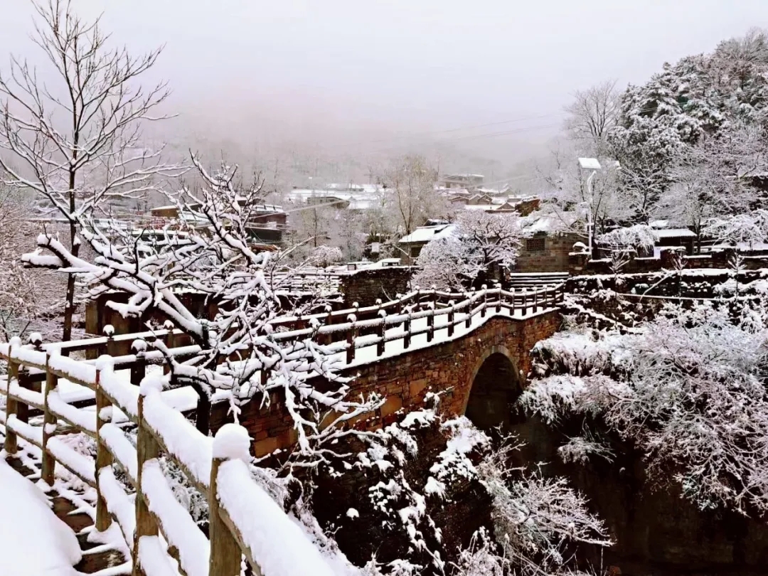 新乡南太行解锁“初雪模式”，游客浪漫体验绝美雪景！