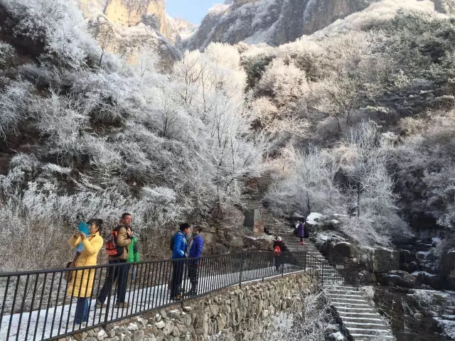 新乡南太行解锁“初雪模式”，游客浪漫体验绝美雪景！