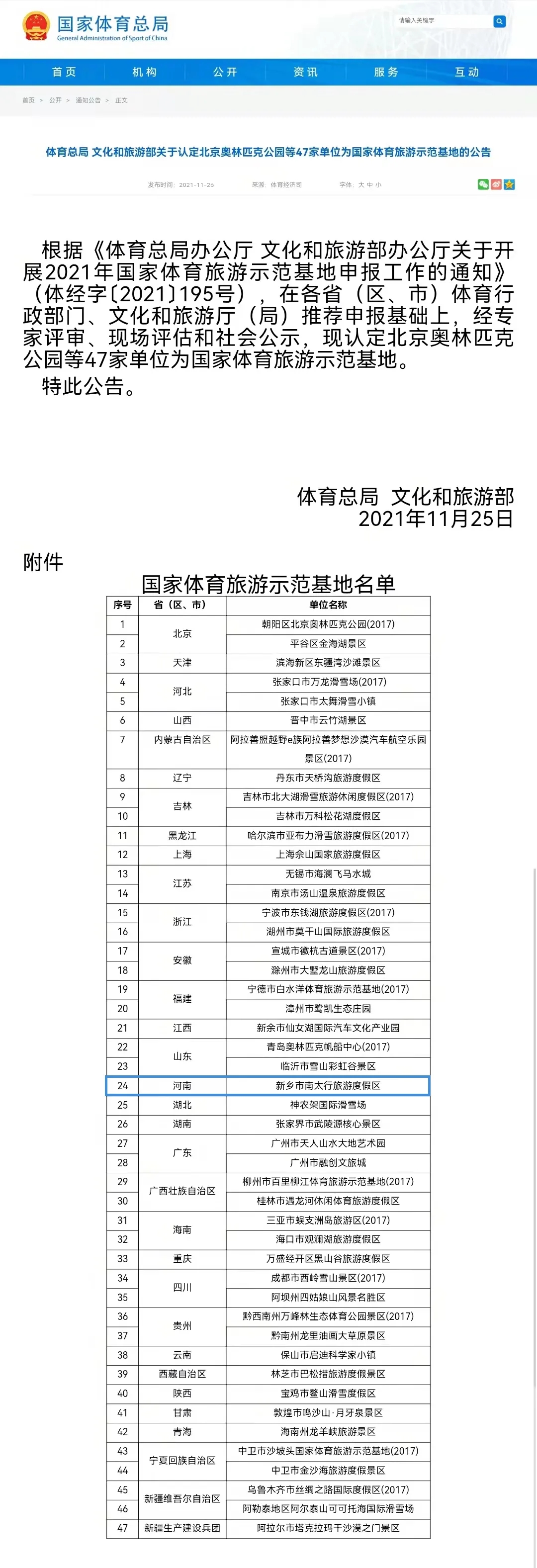 正式授牌！新乡南太行荣膺国家级称号！