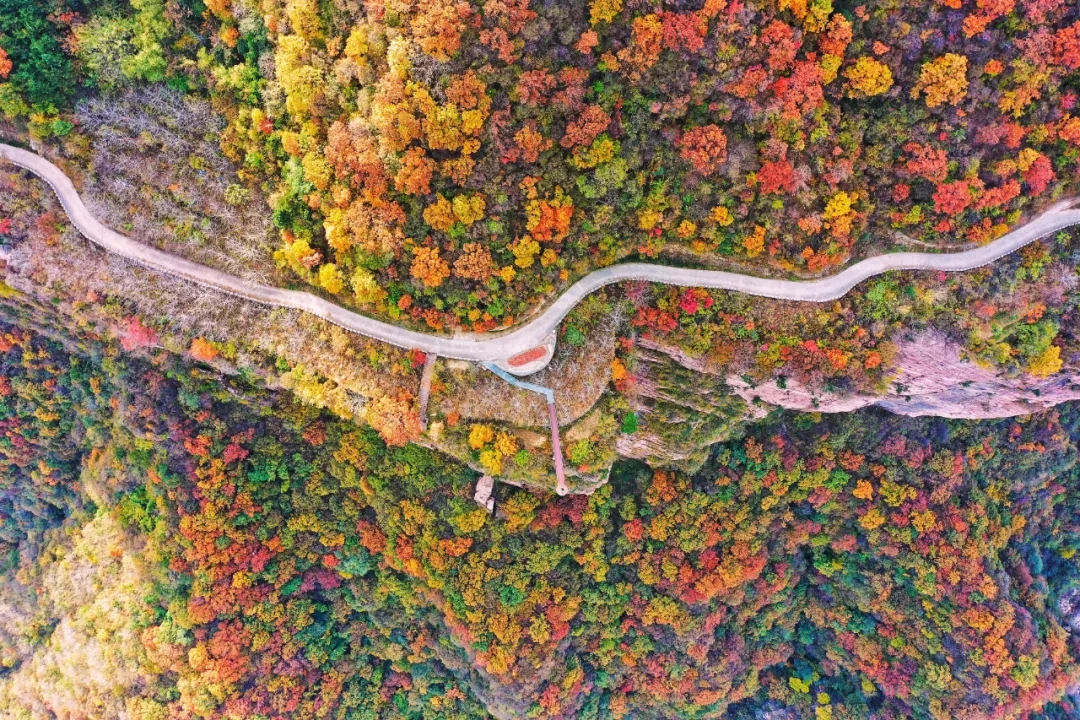 新乡南太行的每一帧色彩，都是冬日治愈系美景！