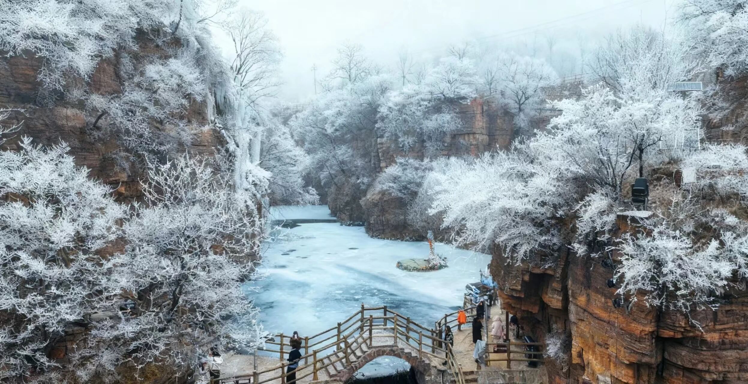 新乡南太行｜这里藏着“千树万树梨花开”的冬日仙境！