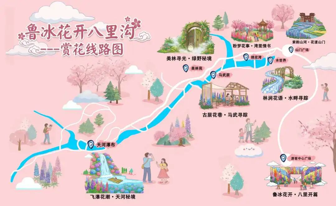 刷到就出发!八里沟的鲁冰花太治愈了~ 刷到就出发!八里沟的鲁冰花太治愈了~